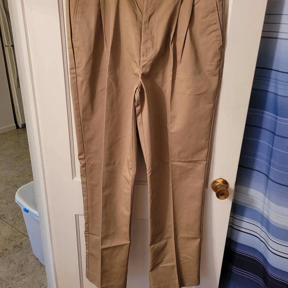 Edwards Polycotton Woven Khaki Pants 38x34